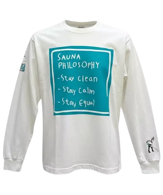 Jo×SaunaPhilosophy ロングTシャツ White